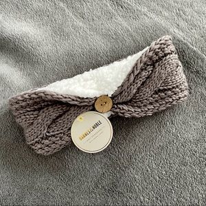 Grey Chunky Knit Headband NWT